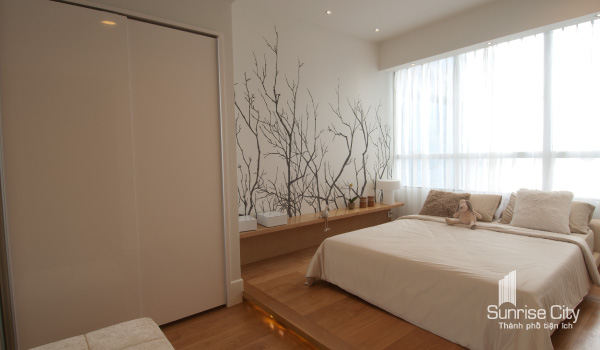 nhà mẫu Sunrise City phòng ngủ