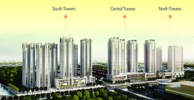 tổng thể căn hộ Sunrise City