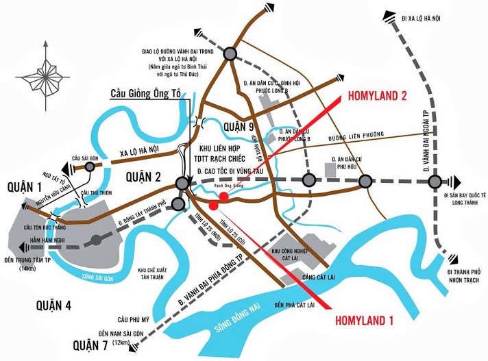 vị trí căn hộ Homyland 2 quận 2 vị trí căn hộ Homyland 2 quận 2